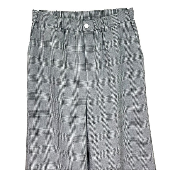 CAMI NYC- NWT, Women’s ‘Oriane’ Pant, Plaid, Flare Wide-Leg - Black/White, Small - Picture 7 of 13